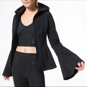 Molded Peplum Zip Up Jacket by Jonathan Simkhai